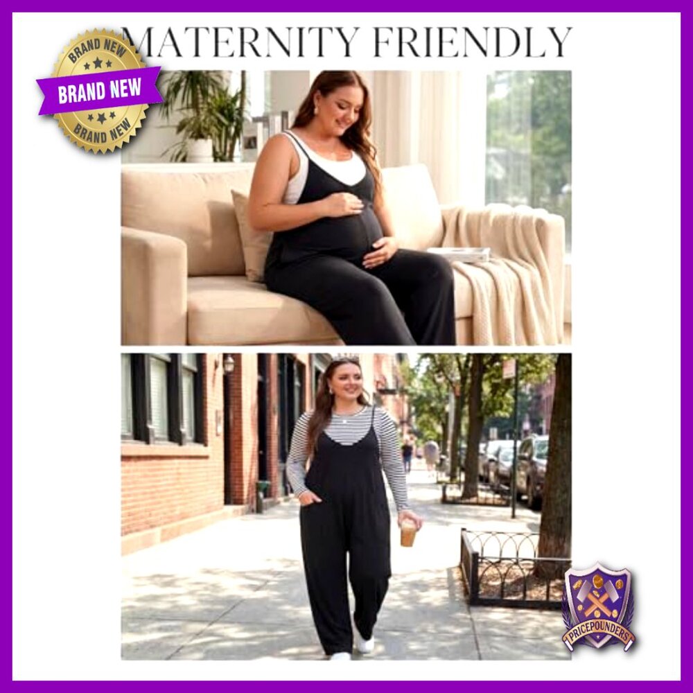 Plus Size Overalls Adjustable Strap Stretchy Jump… - image 6